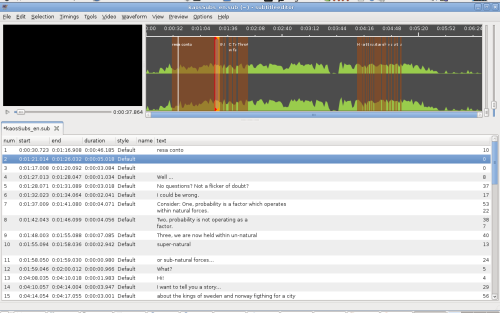 Screenshot of Ksubtile